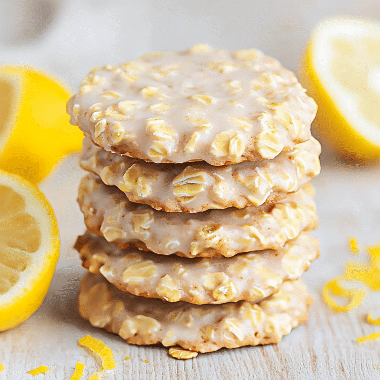 3 ingredient lemon no bake oatmeal cookies