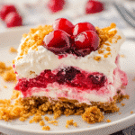 Cherry Cheesecake Lush Dessert No Bake in Dish