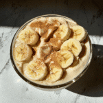 Cottage Cheese Banana Pudding with Bananas and Wafers
