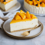 No Bake Mango Ice Cream Cheesecake