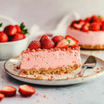 No Bake Strawberry Cheesecake