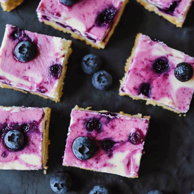 blueberry cheesecake bars no bake