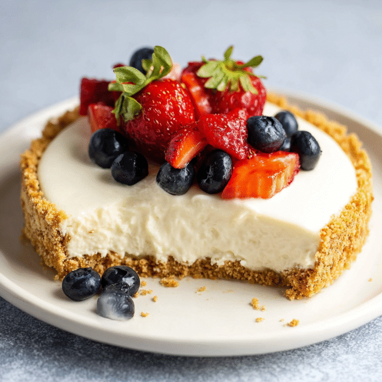 No bake cheesecake made with condensed milk topped with lemon zest