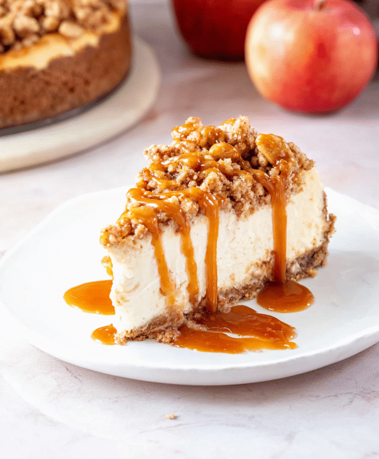 Apple Crisp Cheesecake