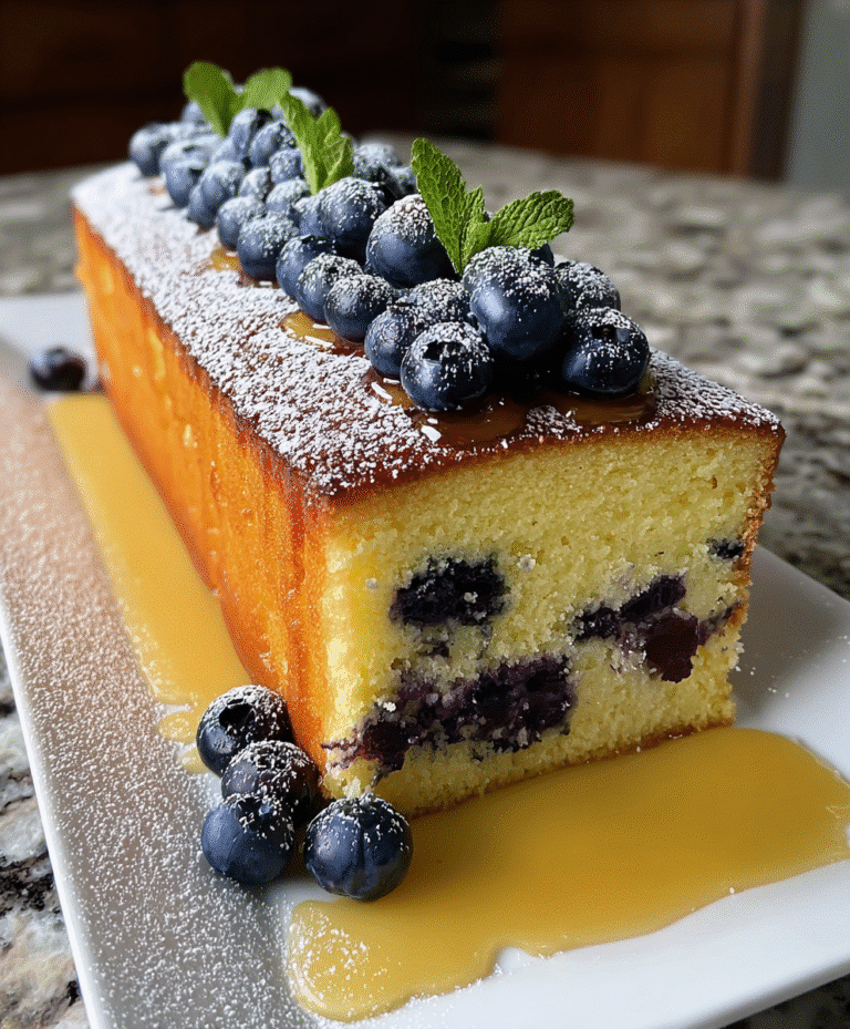 Blueberry Swirl Layer Cake