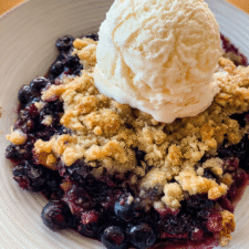 Best Easy Blueberry Crisp Recipe – Homemade Baked Fruit Dessert