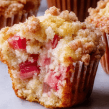 Easy Rhubarb Muffins Recipe – Tender, Moist & Perfectly Spiced Breakfast Treat