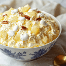 Easy Pineapple Fluff Salad – Creamy No-Bake Party Dessert Recipe