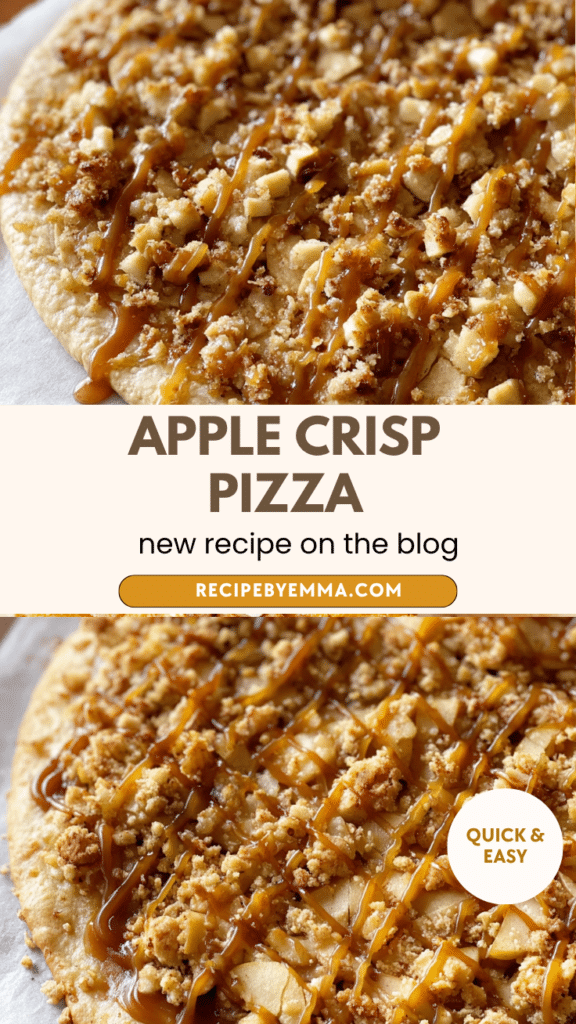 Easy Apple Crisp Pizza Recipe – Best Warm Caramel Dessert Pizza 84 Apple Crisp Pizza