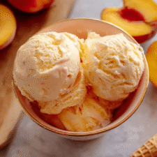 Easy Homemade Quick Blender Peach Ice Cream Recipe for Summer Desserts